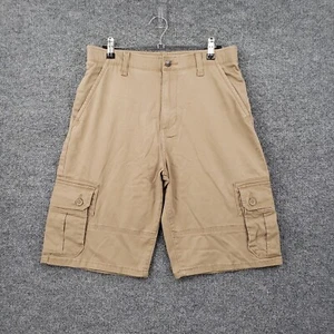 Wrangler Shorts Boys 18 Brown Flex Stretch Utility Pocket Flat Front Relaxed Fit - Picture 1 of 11