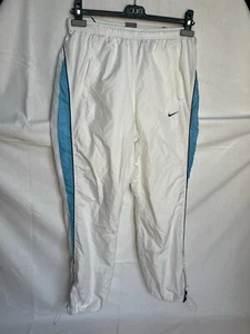 Nike Vintage Trackpants Trainingshose Jogginghose Weiß Blau Y2K Vintage - Bild 1 von 11