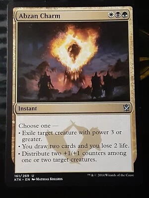 Abzan Charm , Khans of Tarkir , NM , MTG , FREE SHIPPING - Image 1 of 2