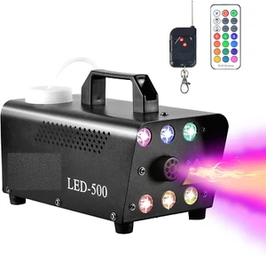 Fumée Machine Télécommande Dj Disco Fête Brouillard Brume Effet 500W Multicolore - Bild 1 von 11