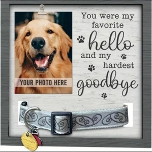 Dog Memorial Photo Frame Pet Loss Gift  Free Standing Or Hanging . Free P&P - Picture 1 of 9