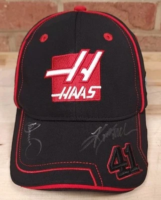 Gorra firmada por Kurt Busch Danica Patrick Stewart-Haas Racing Nascar con correa  Foto 1 de 4