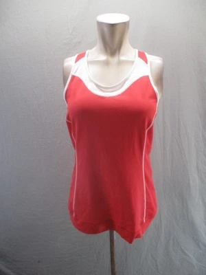 REI размер M женщин красный круглый вырез Athletic гонщик назад тренировки тренажерный зал Майка 718 - Изображение 1 из 4
