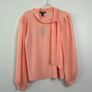 Cable & Gauge| Light Peach Long Sleeve Blouse sz Large - Bild 1 von 6