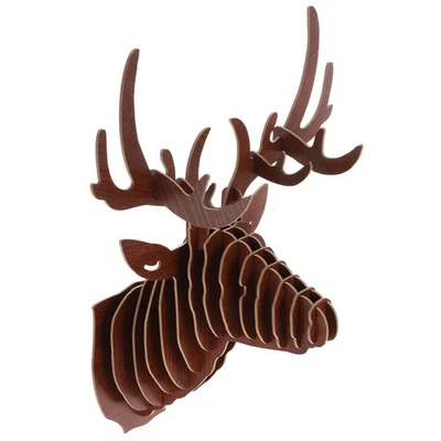  Wand Dekoration Hirschkopf Wanddeko Verandazubehör DIY Hanging Schmuck - Bild 1 von 4