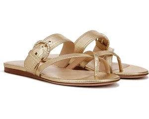 Sandalias para mujer Veronica Beard Salva doradas claras nuevas/sin caja 6M - Imagen 1 de 5