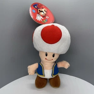 RARE 2010 TOAD Plush 6” Super Mario Bros Nintendo Toy (Licensed by Goldie)w/ Tag - Picture 1 of 9