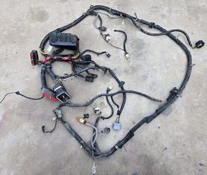 1996 FORD 7.3 F250 F350 DIESEL MANUAL ENGINE BAY WIRING HARNESS FUSE BOX - Picture 1 of 20