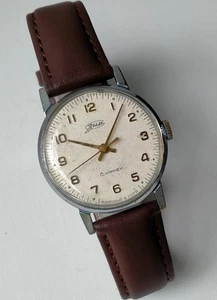ZIM Pobeda 2608 Vintage Original Soviet Mechanical Casual Herrenuhr 70er Jahre - Bild 1 von 11