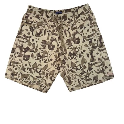 Pantalones Cortos de Tabla Patagonia Para Hombre Marrón Wavefarer Playa Surf Geométrico Nylon Talla 32 Foto 1 de 4