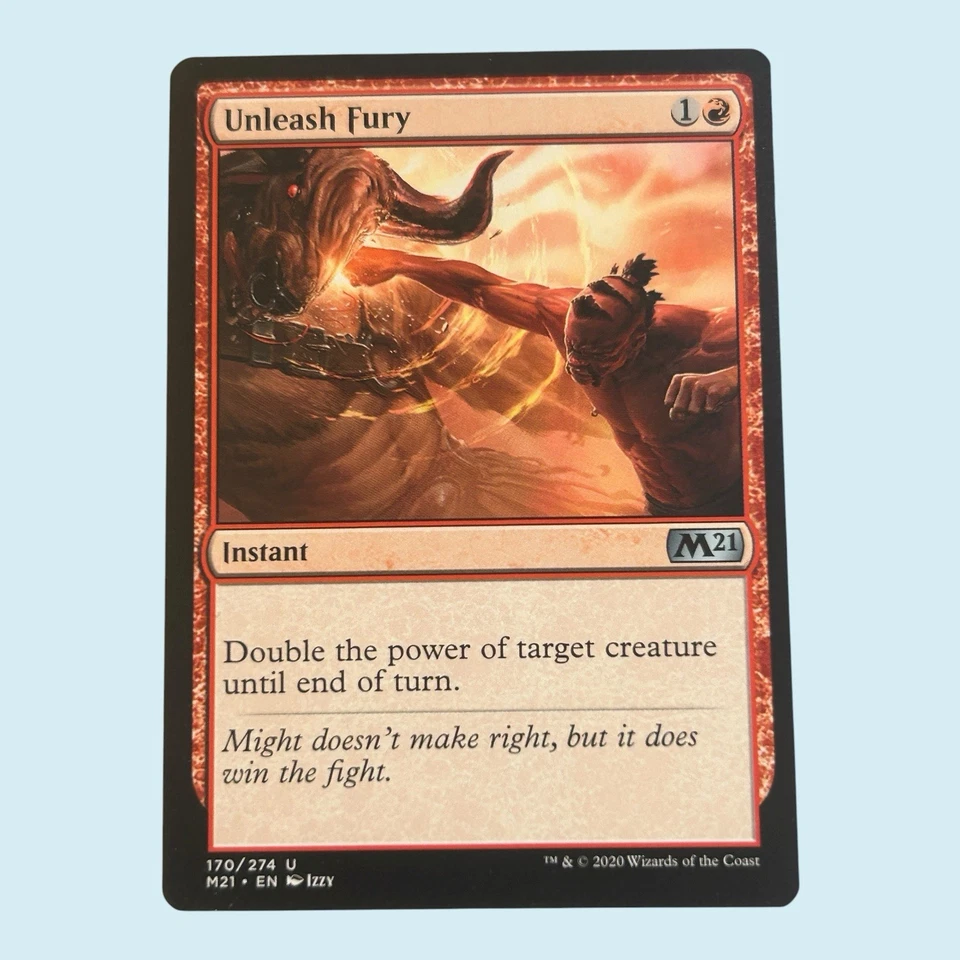 Unleash Fury, Core Set 2021, Near Mint, Magic the Gathering MTG - Image 1 of 1
