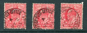 British Levant Edward VII 1d stamps - BPO Constantinople cancels SG Z162 (FE264) - Picture 1 of 2