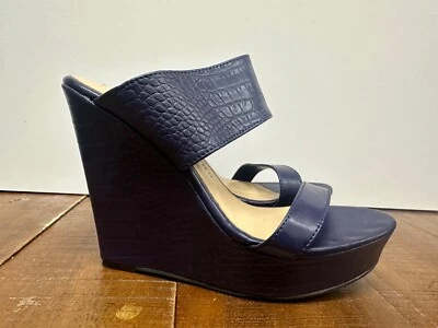 Chinese Laundry Carson Mujer Talla 6.5 Imitación Cuero Tacón Plataforma Cuña Sandalias Foto 1 de 4