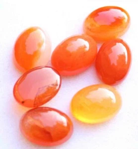 Piedra preciosa cabujón suelta naranja ovalada 43,30 quilates cornalina natural 10,5*14 mm - Imagen 1 de 3