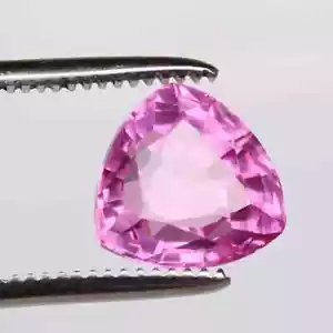 10,8 x 10,8 mm natürlicher zertifizierter brasilianischer rosa Saphir Billion loser Edelstein - Bild 1 von 6