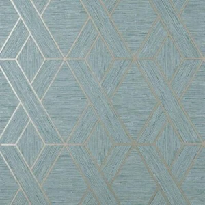 Fine Decor Miya Geometrische Türkis Metallic Tapete FD43154 - Bild 1 von 1