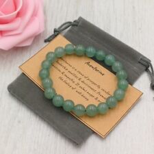 GREEN AVENTURINE Bracelet Stretch Handmade +Gift Bag & Card Gemstone 4/6/8mm