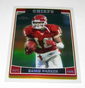 Tarjeta refractora cromada #75 de los Kansas City Chiefs 2006 Topps #75 de Samie Parker - Imagen 1 de 5