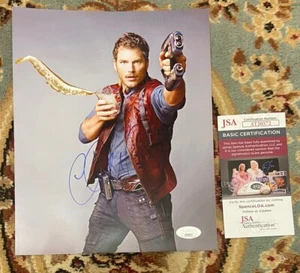 Foto autografiada firmada por Chris Pratt de 8x10 Jurassic World certificado de autenticidad JSA - Imagen 1 de 1