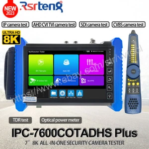 Rsrteng 8K 7" AHD CVI TVI SDI TDR OPM IP IPC-7600COTADHS più tester telecamera CCTV - Foto 1 di 12