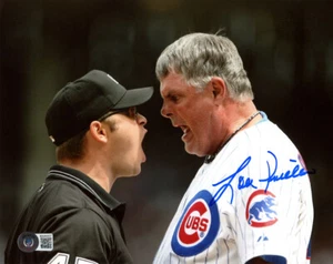SWEET LOU PINIELLA SIGNED AUTOGRAPHED 8x10 PHOTO CHICAGO CUBS LEGEND BECKETT BAS - Picture 1 of 2