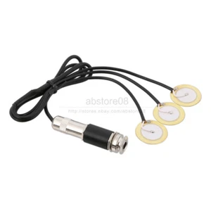 Piezo Contact Microphone 3 Transducer Pickups Part For Guitar Ukulele Mandolin - Picture 1 of 3