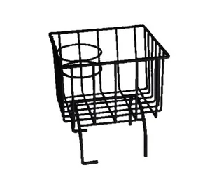 VW Bug, Ghia, Type 3 and Thing Cup Holder Basket (All Years), Black - Picture 1 of 1