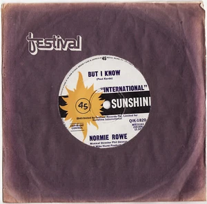 NORMIE ROWE - BUT I KNOW  Very rare 1967 Aussie 7" BEAT Single Single! - Picture 1 of 1