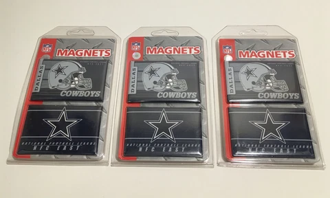 Wincraft Sports - Dallas Cowboys Magnets NFL Football Lot Set Cover