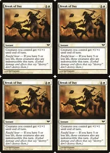 4x MTG 2012 BREAK OF DAY - INSTANT - CARTA RACCOLTA MAGICA x4 copie - Foto 1 di 2