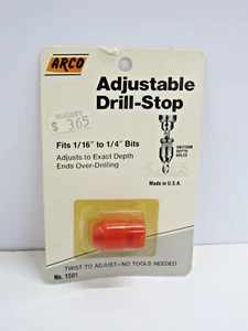 Tope de taladro ajustable Arco Tools No. Brocas 1501 1/16" - 1/4" EE. UU. #MZ - Imagen 1 de 4