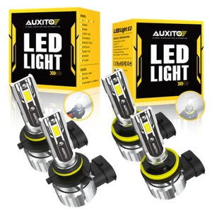 4x AUXITO 9005 LED H11 Headlight Bulbs Conversion Kit High Low Beam Bright White - Picture 1 of 15