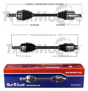 For Acura RL AWD 2005-2008 Pair Front Left & Right CV Axle Shafts SurTrack Set - Picture 1 of 1