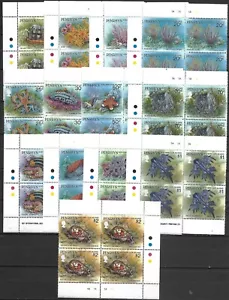 PENRHYN - 1993 MNH "Fishes - Marine LIFE CORAL REEFS" Complete Set, Block Of 4 ! - Picture 1 of 1