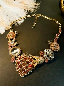 Stunning Victorian Necklace, Statement Necklace, Wedding Necklace, Bridal Collar - Picture 1 of 5