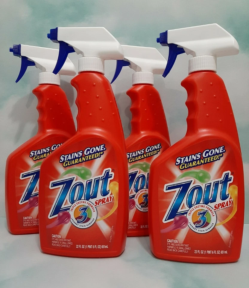 Zout Triple Enzyme Formula Laundry Stain Remover Foam 22 Ounce