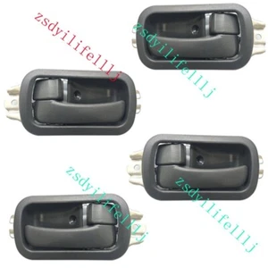 4x Para Toyota Land Cruiser 91-97 Delantero Trasero LH RH Puerta Interior Manija Cuenco Tirar CA - Imagen 1 de 1