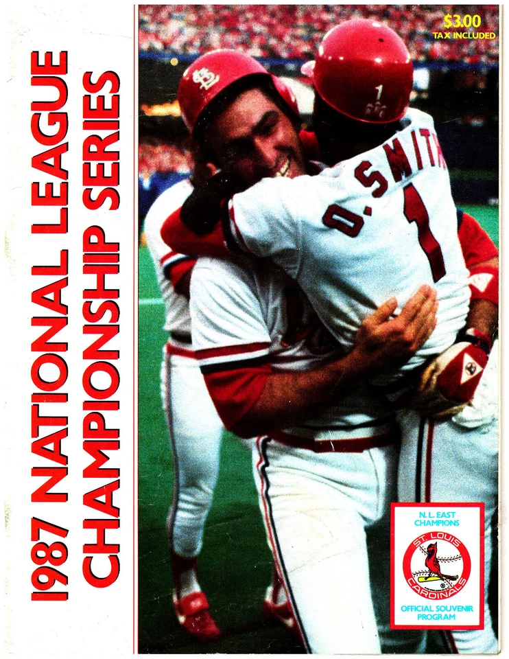 1987 NL Championship Official Souvenir Program St. Louis Cardinals - Image 1 of 1