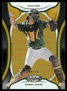 2023 Panini Chronicles Certified Gold Daniel Susac 06/25 Oakland Athletics #3 - Picture 1 of 2