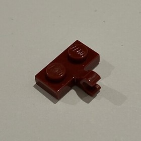 1x LEGO &reg; 6313126 - 11476 - plate, modified 1 x 2 dark red
