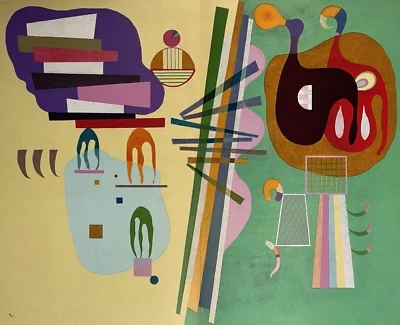 Wassily Kandinsky Litografía Original "Unanimite" Placa Años 60 Firmada Foto 1 de 4