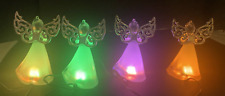 CHRISTMAS ANGELS (4) Magic Light Up GLOWING ANGELS GLOWING changes colors 5in