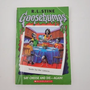 Goosebumps Say Cheese and Die Again Book Paperback First Printing 1996 RL Stine  - Bild 1 von 8