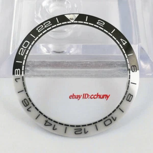 38mm Negro Blanco Reloj Bisel Inserto de Cerámica para Relojes Automáticos GMT 40mm - Imagen 1 de 3