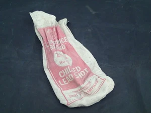 VINTAGE Lawrence Brand 25# LEAD SHOT CANVAS BAG 7 1/2 Chilled #3 - Picture 1 of 4