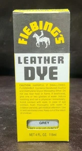 *RARE/NOS* Fiebing's GREY Leather Dye, 4 oz, Discontinued/HTF - Picture 1 of 7