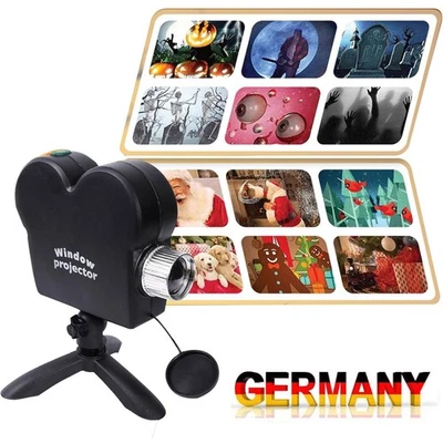 LED Laser Projektor Weihnachten Xmas Halloween Deko Garten Fenster Filme Outdoor - Bild 1 von 4