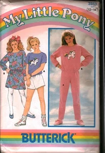 3353 Vintage Butterick Schnittmuster Mädchen Rock Top Shorts Hose 12 14 Nähen OOP - Bild 1 von 2