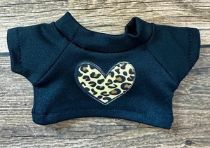 FITS labubu Doll Clothes Tee Shirt 15-17cm Dress Up Leopard Heart Love Peace - Picture 1 of 1