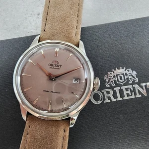 Reloj Orient Bambino Hombre 38mm Esfera Gris Acero Fecha Automático RA-AC0M07N CON Caja - Imagen 1 de 15
